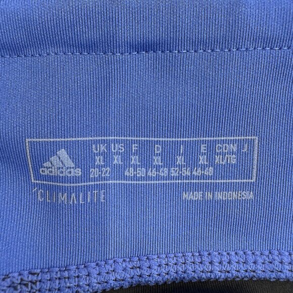 Adidas ClimaLite Women's Activewear Stretch Leggings Fitness Yoga Blue Black, XL - Picture 5 of 11